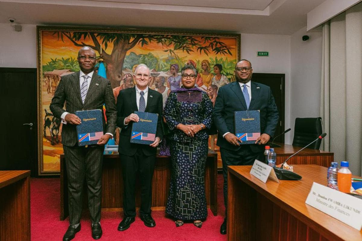 Signature de l'accord RDC-USA