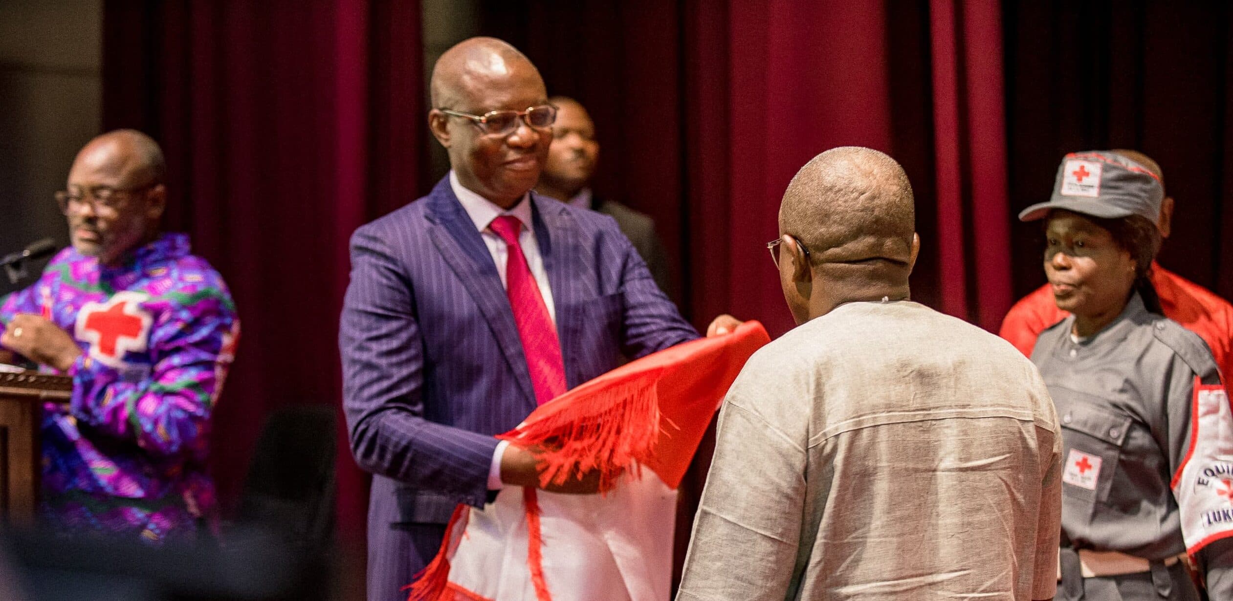 Group of officials at the Secretariat General